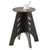 SoBuy HFBT01-K-SCHTable d'appoint Ronde en Bois Table Basse Ronde Table de Nuit Table de Chevet Bouts de Canapé Marron en T