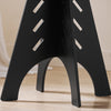 SoBuy HFBT01-SCH Table d'appoint Ronde en Bois Table Basse Ronde Table de Nuit Table de Chevet Bouts de Canapé en Tenons et Mortaises, Noir