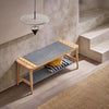 SoBuy HFSR01-N Banc à Chaussures Banc de Rangement Bout de lit Etagère à Chaussures Meuble de Rangement avec raccords à Tenon