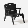 SoBuy HFST02-SCH Fauteuil Design Salon Ergonomique Chaise Fauteuil de Salon Confortable Fauteuil de Bureau en Tenons et Morta