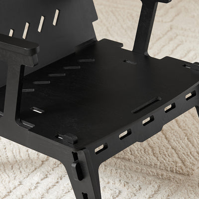 SoBuy HFST02-SCH Fauteuil Design Salon Ergonomique Chaise Fauteuil de Salon Confortable Fauteuil de Bureau en Tenons et Mortaises
