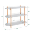 SoBuy HSTR01-H-HG Console d’Entrée avec 3 Niveaux, pour Salon et Chambre, Rangement Optimisé, Design Fonctionnel, Usage Quotidien – L100×P33×H88 cm, Bois, Gris