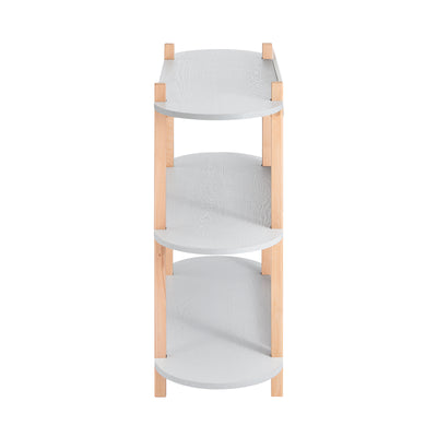 SoBuy HSTR01-H-HG Console d’Entrée avec 3 Niveaux, pour Salon et Chambre, Rangement Optimisé, Design Fonctionnel, Usage Quotidien – L100×P33×H88 cm, Bois, Gris