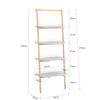 SoBuy HSTR02-HG Bibliothèque avec 4 Niveaux, pour Salon et Chambre, Rangement Optimisé, Design Fonctionnel, Usage Quotidien, Pratique – L65×P39×H169 cm, Gris