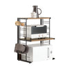 SoBuy KCR08-PF Étagères Micro-Ondes de Cuisine Support pour Four à Micro-Ondes Double Four Micro-Ondes Étagère à Micro-Ondes 
