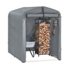 SoBuy KLS11-DG Abri de Jardin, Cabane de Jardin Exterieur Imperméable, abri Moto avec des Crochets, Garage pour Vélo et Outil