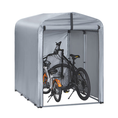 SoBuy KLS11-K Abri moto et vélo extérieur 120 x 176 x 163 cm avec crochets et aérations – Garage extérieur