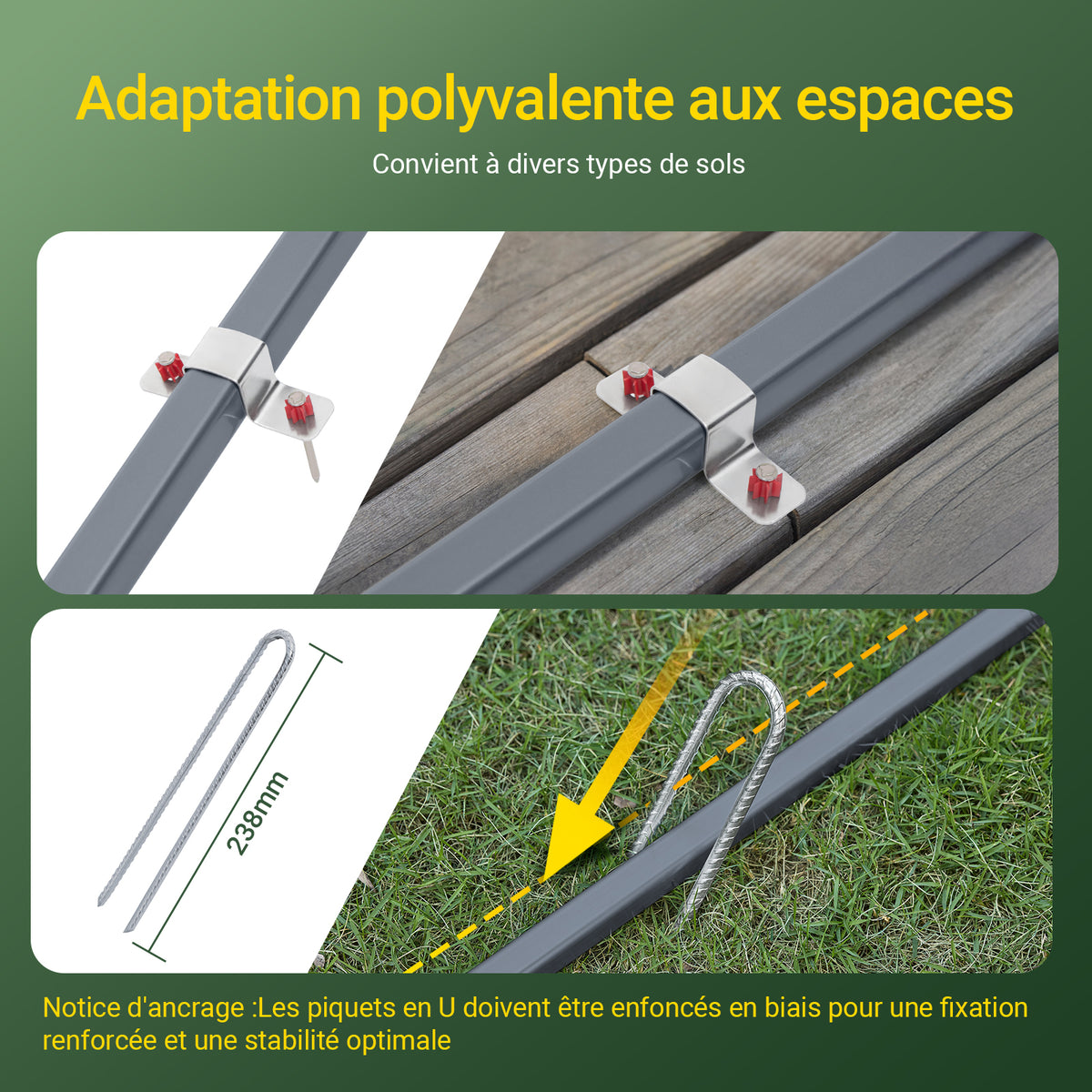 SoBuy KLS11-K Abri moto et vélo extérieur 120 x 176 x 163 cm avec crochets et aérations – Garage extérieur
