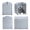 SoBuy KLS11-K Abri moto et vélo extérieur 120 x 176 x 163 cm avec crochets et aérations – Garage extérieur
