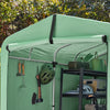 SoBuy KLS11-L-GR Abri de Jardin Imperméable avec Crochets, pour Vélo, Moto et Outils, Résistant à l’Humidité, Rangement Optimisé – L159×P219×H165 cm, Vert