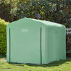 SoBuy KLS11-L-GR Abri de Jardin Imperméable avec Crochets, pour Vélo, Moto et Outils, Résistant à l’Humidité, Rangement Optimisé – L159×P219×H165 cm, Vert