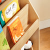 SoBuy KMB01-N Bibliothèque Enfant Montessori Naturelle – 3 Étagères, 2 Compartiments, 80 cm