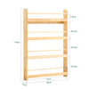 SoBuy KMB08-N Bibliothèque Enfant 4 Niveaux avec Anti-Basculement – L80 × P12 × H118 cm, Pin naturel