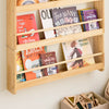 SoBuy KMB08-N Bibliothèque Enfant 4 Niveaux avec Anti-Basculement – L80 × P12 × H118 cm, Pin naturel