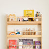 SoBuy KMB08-N Bibliothèque Enfant 4 Niveaux avec Anti-Basculement – L80 × P12 × H118 cm, Pin naturel