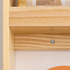 SoBuy KMB08-N Bibliothèque Enfant 4 Niveaux avec Anti-Basculement – L80 × P12 × H118 cm, Pin naturel