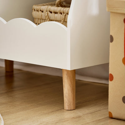 SoBuy KMB100-K-W Bibliothèque Enfant, Étagère à Livres, Étagère de Rangement Jouets pour Enfants,  2 Compartiments Ouverts