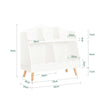 SoBuy KMB100-W Bibliothèque Enfant avec 5 Compartiments Ouverts, pour Chambre d’Enfant, Rangement Optimisé, Design Fonctionnel – L82×P35×H76 cm, Blanc