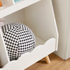 SoBuy KMB100-W Bibliothèque Enfant avec 5 Compartiments Ouverts, pour Chambre d’Enfant, Rangement Optimisé, Design Fonctionnel – L82×P35×H76 cm, Blanc