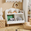 SoBuy KMB100-W Bibliothèque Enfant avec 5 Compartiments Ouverts, pour Chambre d’Enfant, Rangement Optimisé, Design Fonctionnel – L82×P35×H76 cm, Blanc