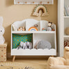 SoBuy KMB100-W Bibliothèque Enfant avec 5 Compartiments Ouverts, pour Chambre d’Enfant, Rangement Optimisé, Design Fonctionnel – L82×P35×H76 cm, Blanc