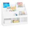 SoBuy KMB118-W Bibliothèque Enfant Meuble Rangement Jouet Enfant avec 3 Compartiments Petite Bibliotheque Livre 3 Niveaux Eta