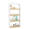 SoBuy KMB121-WN Bibliotheque Enfant Étagère Livre Enfant 4 Niveaux Meuble Rangement Jouet Bibliothèque Meuble de Rangement Et