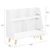 SoBuy KMB19-W Bibliothèque Enfant avec 5 Compartiments Ouverts, pour Chambre d’Enfant, Rangement Optimisé, Design Fonctionnel, Pratique – L86×P36×H77 cm, Blanc
