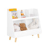 SoBuy KMB19-W Bibliothèque Enfant, Étagère à Livres, Meuble Rangement Enfant, Meuble Rangement Jouets et Livres pour Chambre 