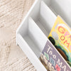 SoBuy KMB32-K-W Bibliothèque Enfant Montessori avec 4 Niveaux, Coins Arrondis et Dispositif Anti-Basculement – L70×P30×H60 cm, PB E1, Blanc