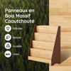 SoBuy KMB32-N Bibliothèque Enfant 4 Niveaux avec 2 Crochets – Meuble Rangement Chambre Enfant – Bois Naturel