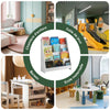 SoBuy KMB32-W Bibliothèque Montessori Enfant – 4 Compartiments pour Livres et Jouets, Blanc
