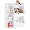 SoBuy KMB55-K-W Bibliothèque Enfant Rangement Jouet Enfant avec 5 Compartiments Meuble Rangement Jouet Étagère Bibliothèque P