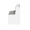SoBuy KMB66-W Coffre de Rangement Enfants, Banc de Rangement pour Enfants avec Bibliothèque, 2 Tiroirs sur roulettes et Coussin d'assise, 100 x 45 x 70 cm, Blanc