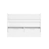 SoBuy KMB66-W Coffre de Rangement Enfants, Banc de Rangement pour Enfants avec Bibliothèque, 2 Tiroirs sur roulettes et Coussin d'assise, 100 x 45 x 70 cm, Blanc