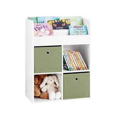 SoBuy KMB79-W Bibliothèque pour Enfant, Étagère de Rangement pour Jouets et Livres, Meuble de Rangement pour Chambre d’Enfant