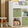 SoBuy KMB79-W Bibliothèque Enfant avec 3 Étagères, 4 Compartiments et 2 Coffres Amovibles – L60×P34×H80 cm, Charge 55 kg, MDF E1, Blanc