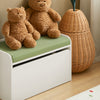 SoBuy KMB80-W Banc Coffre de Rangement 2 en 1, avec 1 Tiroir à roulettes et Assise Coussin Rembourré