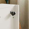 SoBuy KMB80-W Banc Coffre de Rangement 2 en 1, avec 1 Tiroir à roulettes et Assise Coussin Rembourré
