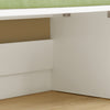 SoBuy KMB80-W Banc Coffre de Rangement 2 en 1, avec 1 Tiroir à roulettes et Assise Coussin Rembourré