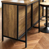 SoBuy KNL01-F Ìlot Central Cuisine Industriel 170 cm – Plan de Travail XXL, Buffet Bar Vintage