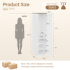 SoBuy KSB03-W Armoire Penderie 2 Portes pour Chambre – Penderie et 3 Étagères, Anti-Basculement – 45×55×187 cm, Blanc