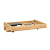 SoBuy NKD01-N Tablette de lit Amovible à encoches câbles - Plateau en Bambou pour Livres, Smartphones & Lunettes - Adapté aux