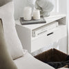 SoBuy NKD03-W Table de Chevet Murale, Table de Nuit Flottante avec Tiroir et Plateau, Étagère Murale pour Chambre à Coucher, L 45 x P 25 x H 22 cm, Blanc