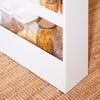 SoBuy NSR12-W Étagère de Niche à roulettes en Bois Meuble de Rangement Cuisine Chariot Placard Alcôve Chariot de Service 4 Étages