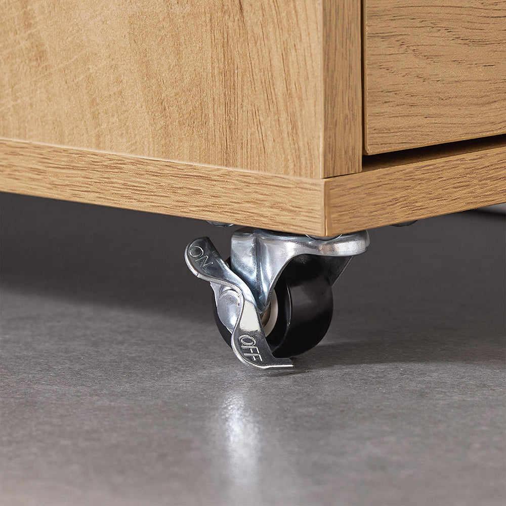 SoBuy NSR13-N Meuble 20 cm Entre Frigo et Mur – Rangement Gain de Place, Style Naturel