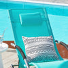 SoBuy OGS28-HBx2 Lot de 2 Chaise Longue Transat de Jardin Bascule avec Appui-tête Réglable et Pochette latérale