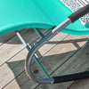SoBuy OGS28-TBx2 Lot de 2 Chaise Longue Transat de Jardin Bascule avec Appui-tête Réglable et Pochette latérale