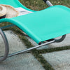 SoBuy OGS28-TB Chaise Longue Transat de Jardin Bascule avec Appui-tête Réglable et Pochette latérale