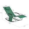 SoBuy OGS28-WDx2 Lot de 2 Chaise Longue Transat de Jardin Bascule avec Appui-tête Réglable et Pochette latérale
